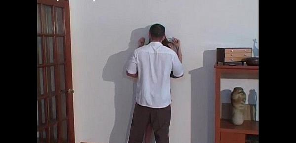  Passionate kissing and fucking against wall